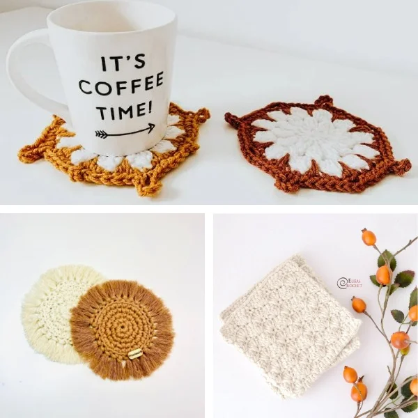 Top 30 Modern Crochet Coaster Patterns: All Free