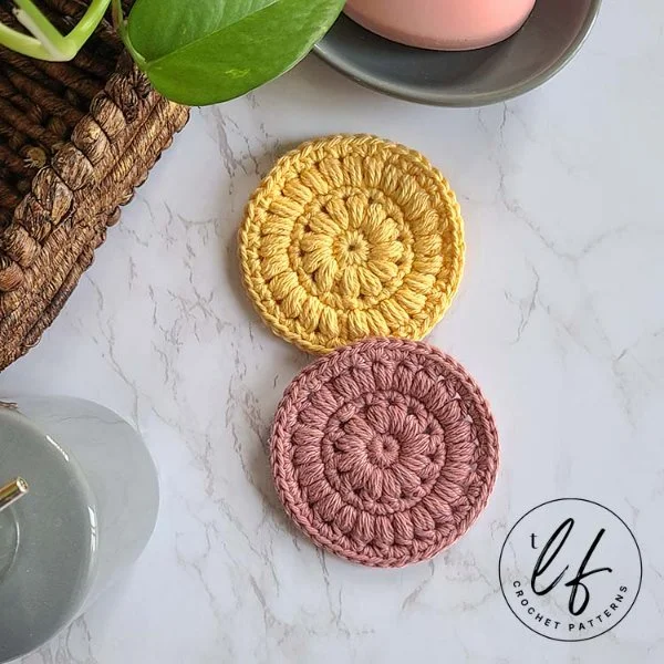 Crochet face scrubbies.