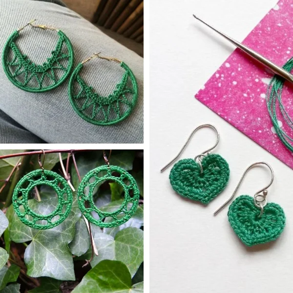 Top 30 Beautiful Crochet Earrings Patterns: All Free