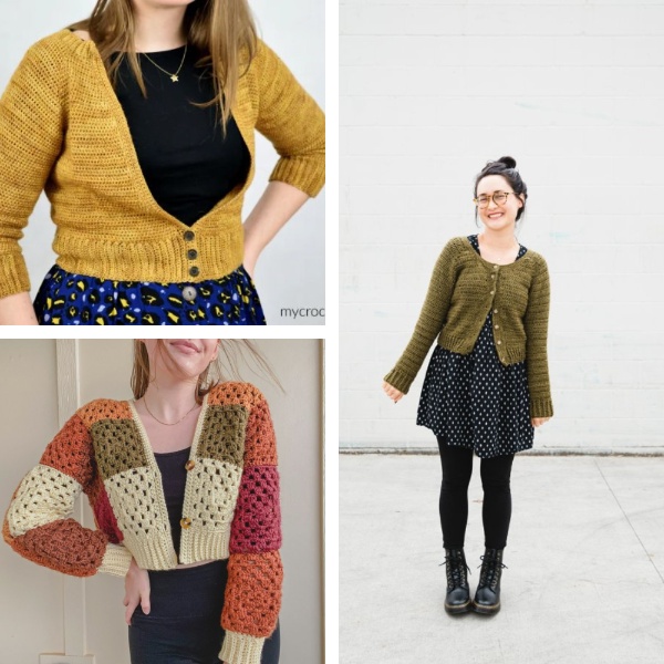20 Cropped Crochet Cardigan Patterns: All Free