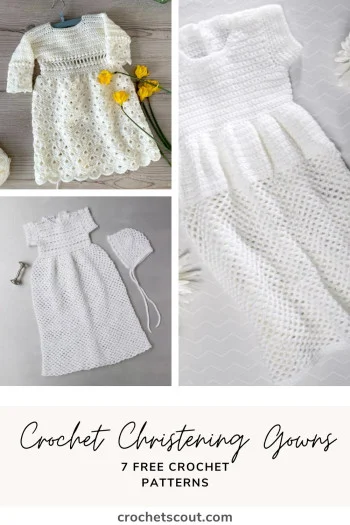 Free Pattern for a Baby Christening Dress with Matching Bonnet and Shoes -  Free Baby Knitting