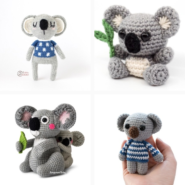 18 Free Amigurumi Crochet Koala Patterns