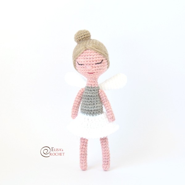 A crochet fairy doll.