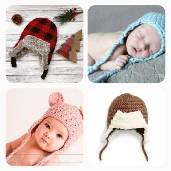 Baby Earflap Hats: 15 Free Crochet Patterns