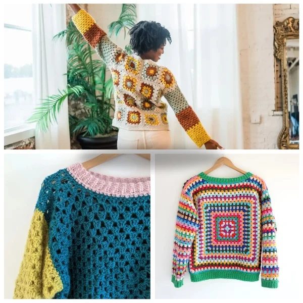 Top 10 Free Crochet Granny Square Sweater Patterns