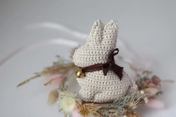 A crochet lindt bunny.