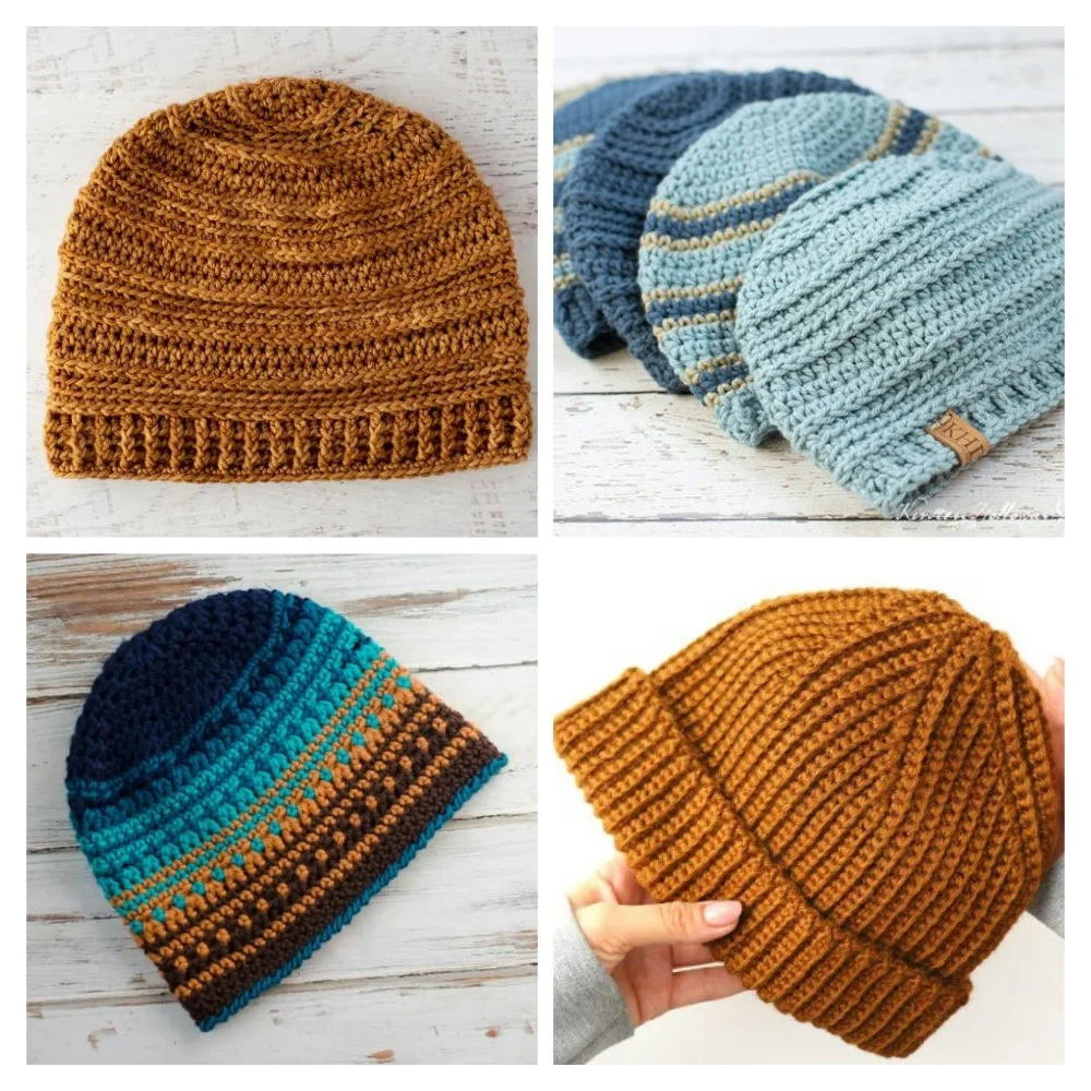 Men’s Crochet Hats – 26 Free Patterns