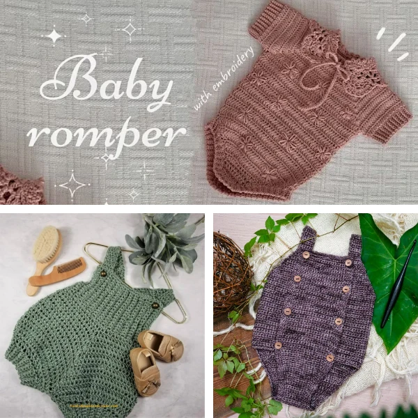 30 Free Crochet Baby Romper Patterns