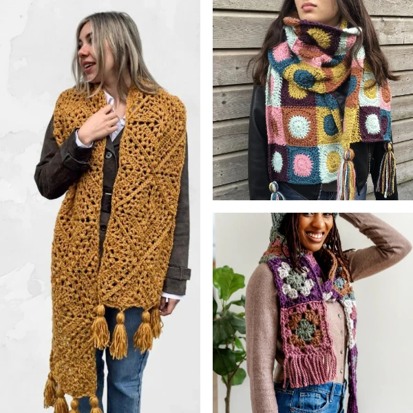 Free Granny Square Scarf Patterns
