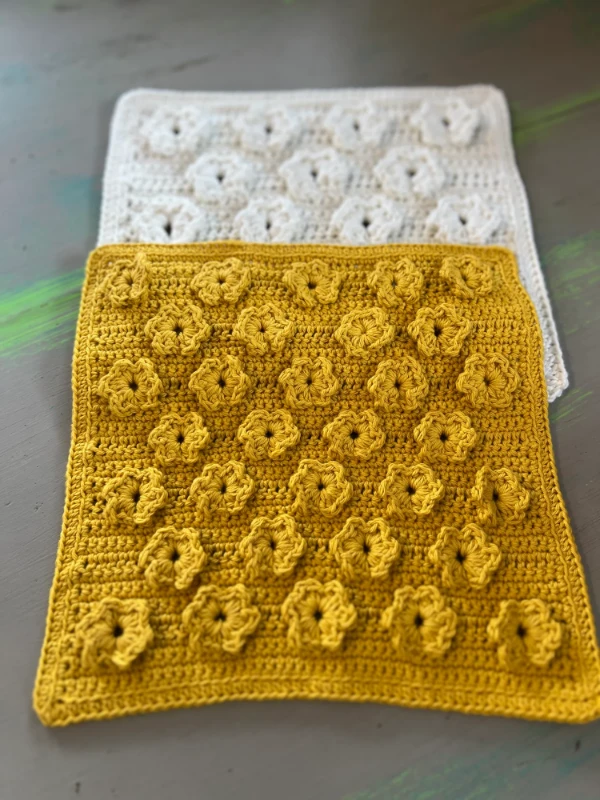 A retro vintage crochet dishcloth pattern.