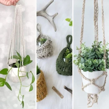 38 Free Crochet Plant Hanger Patterns